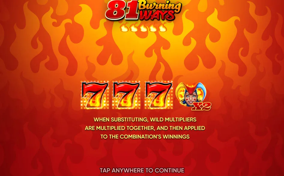 Válce hry 81 Burning Ways