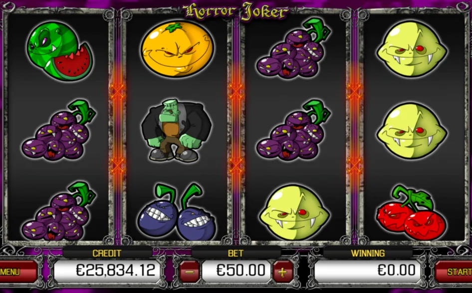 Válce hry Horror Joker
